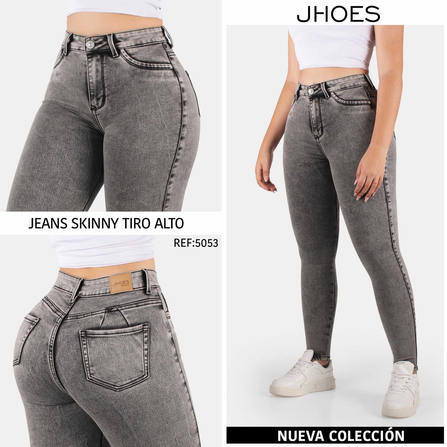 Jean Skinny Strech Tiro alto, Ref 5053