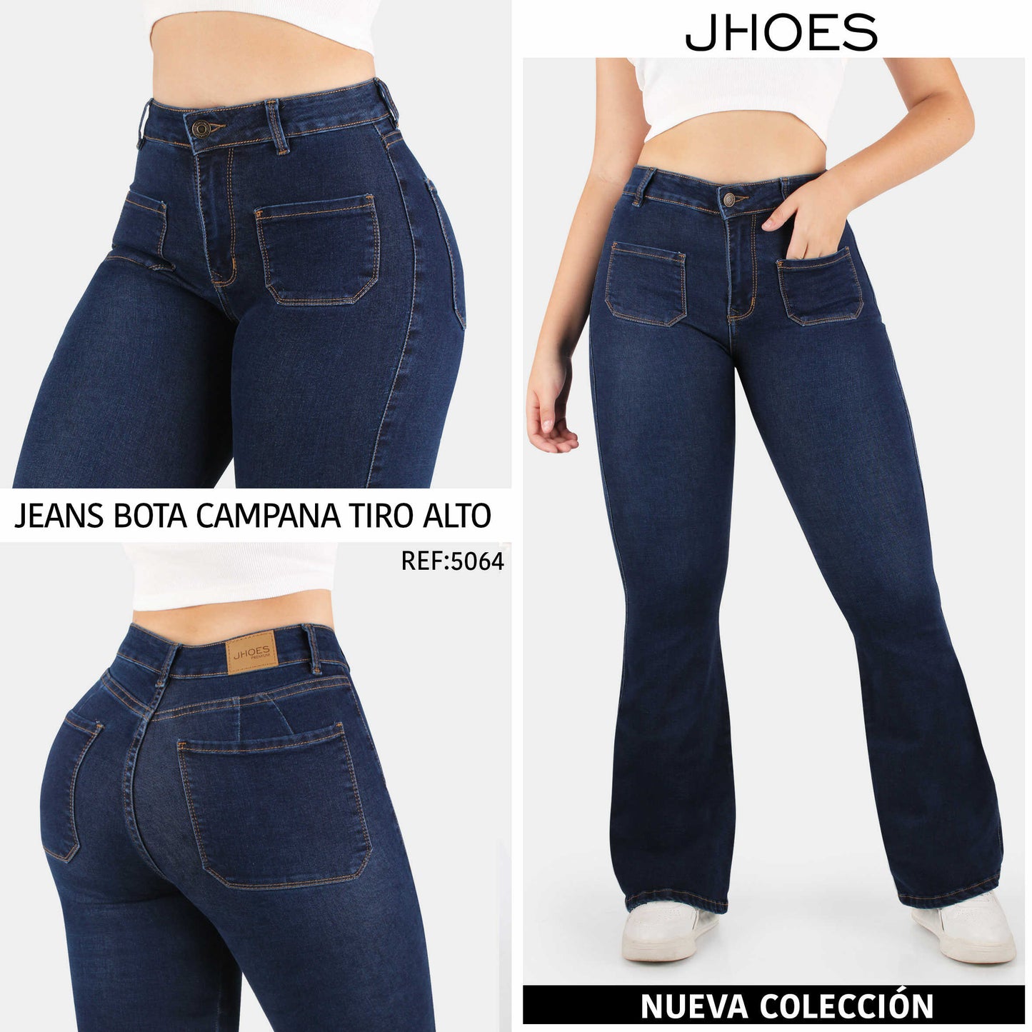 Jean Bota Ancha Strech Tiro alto, Ref 5064