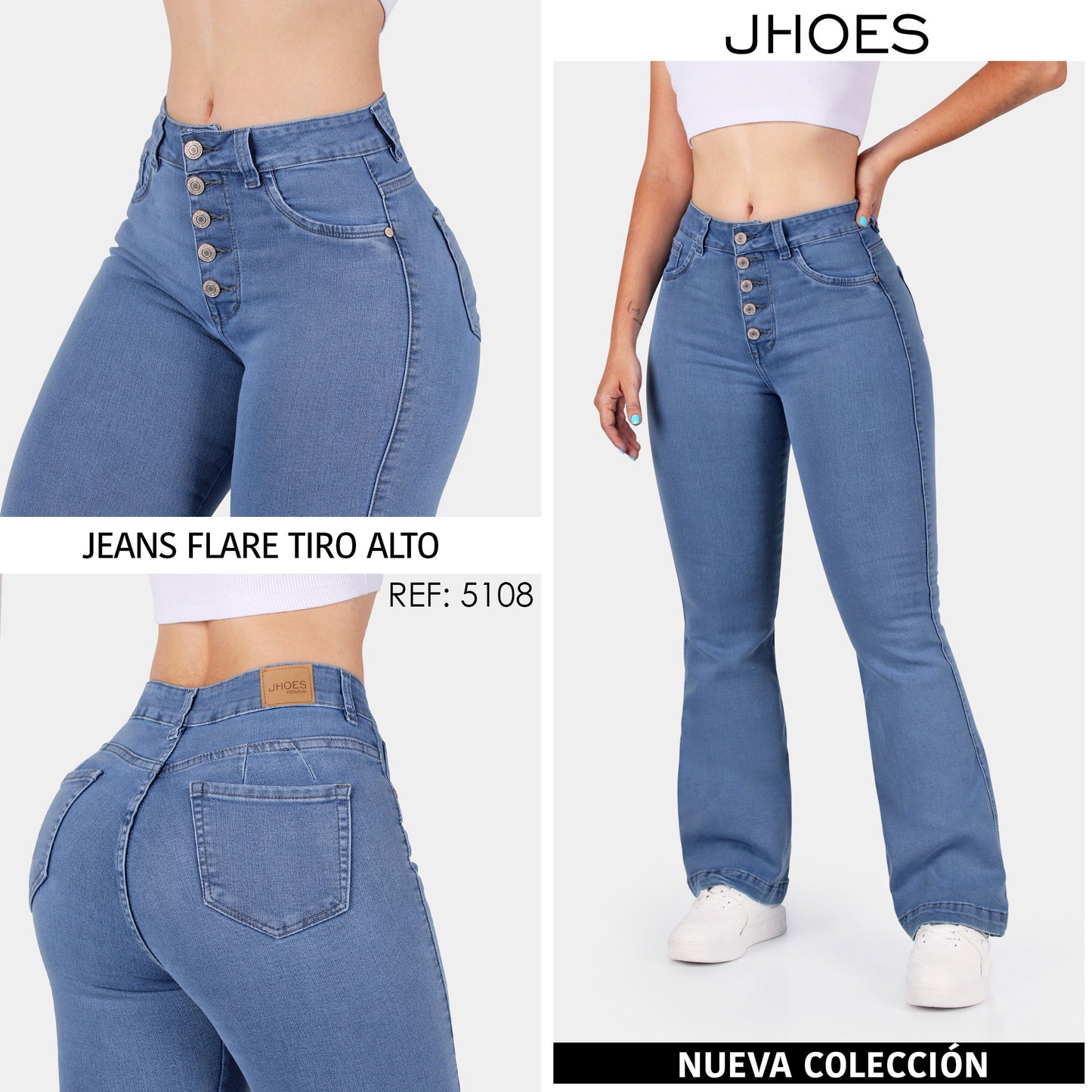Jean Bota Ancha Strech Tiro alto, Ref 5108