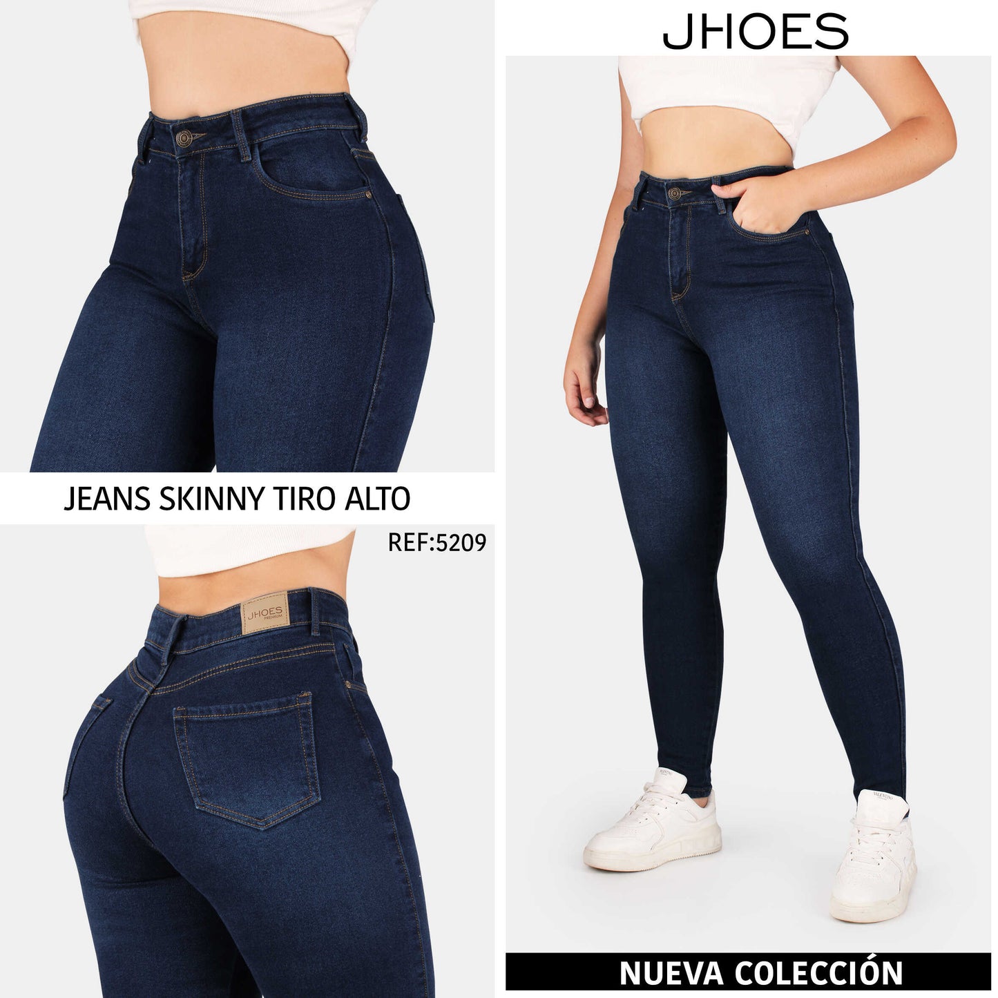 Jean Skinny Strech Tiro alto, Ref 5209