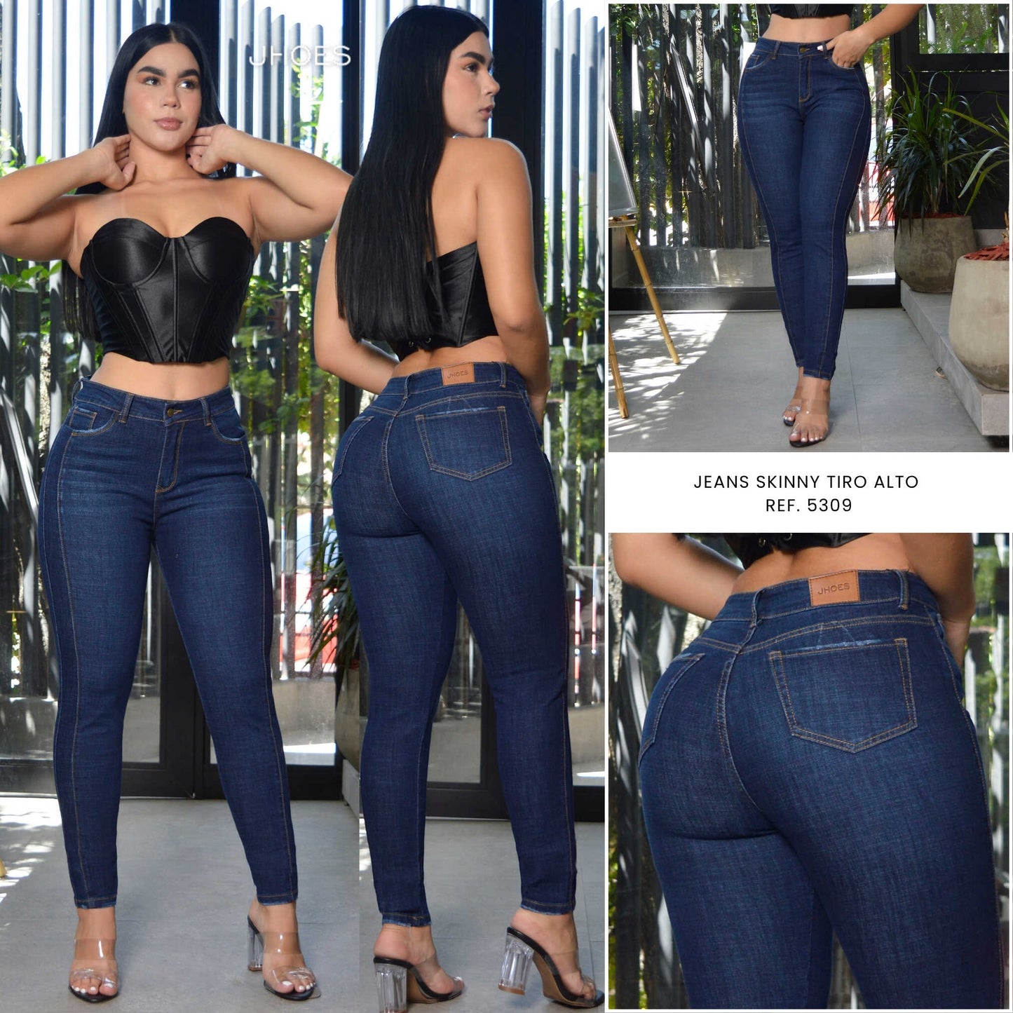 Jean Skinny Strech Tiro alto, Ref 5309
