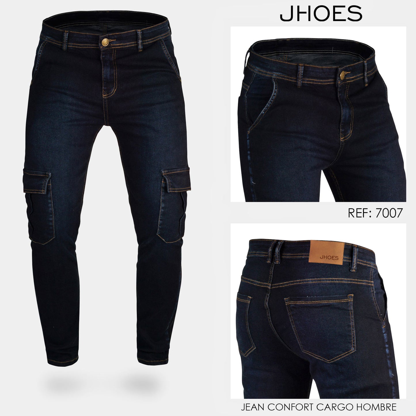 Jean Cargo Slim Confort Ref 7007