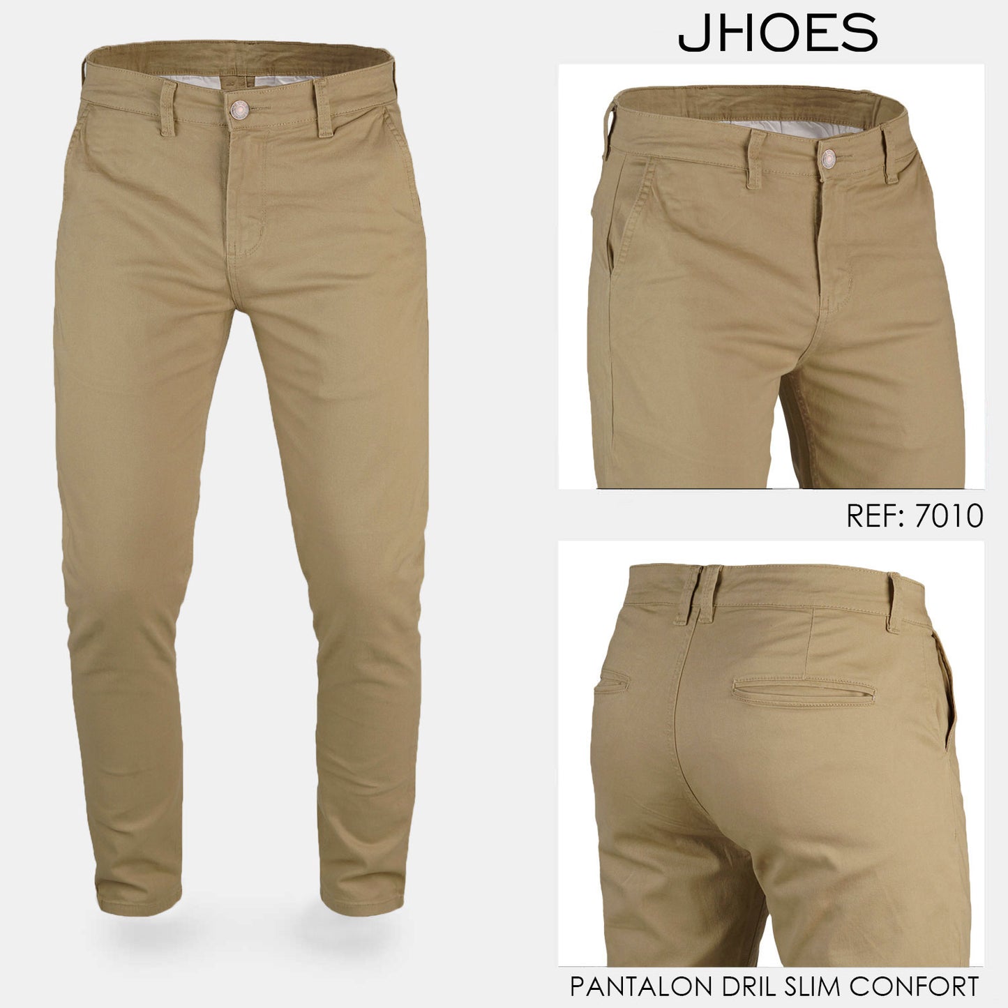 Pantalon Dril Slim Confort Ref 7010