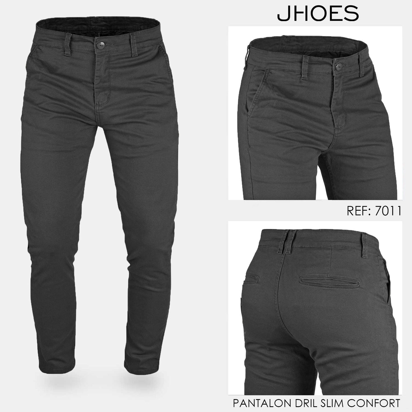 Pantalon Dril Slim Confort Ref 7011