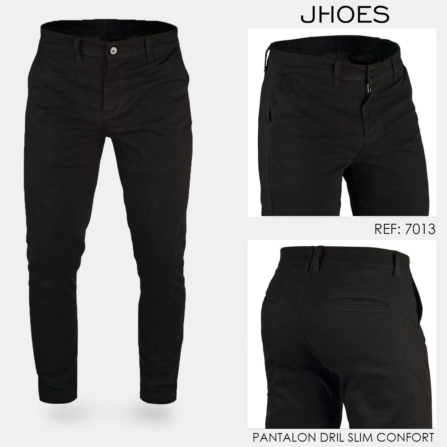 Pantalon Dril Slim Confort Ref 7013