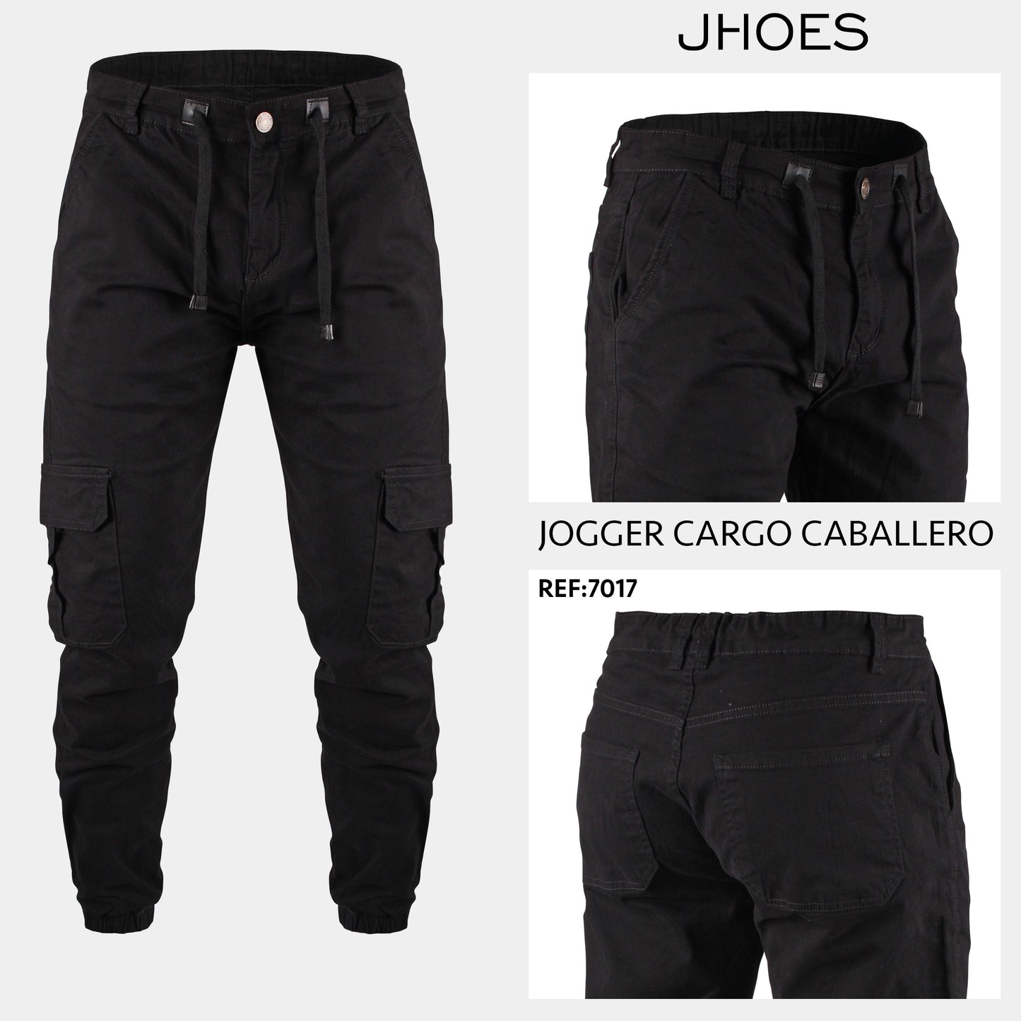 Pantalon Dril Cargo Slim Confort Ref 7017