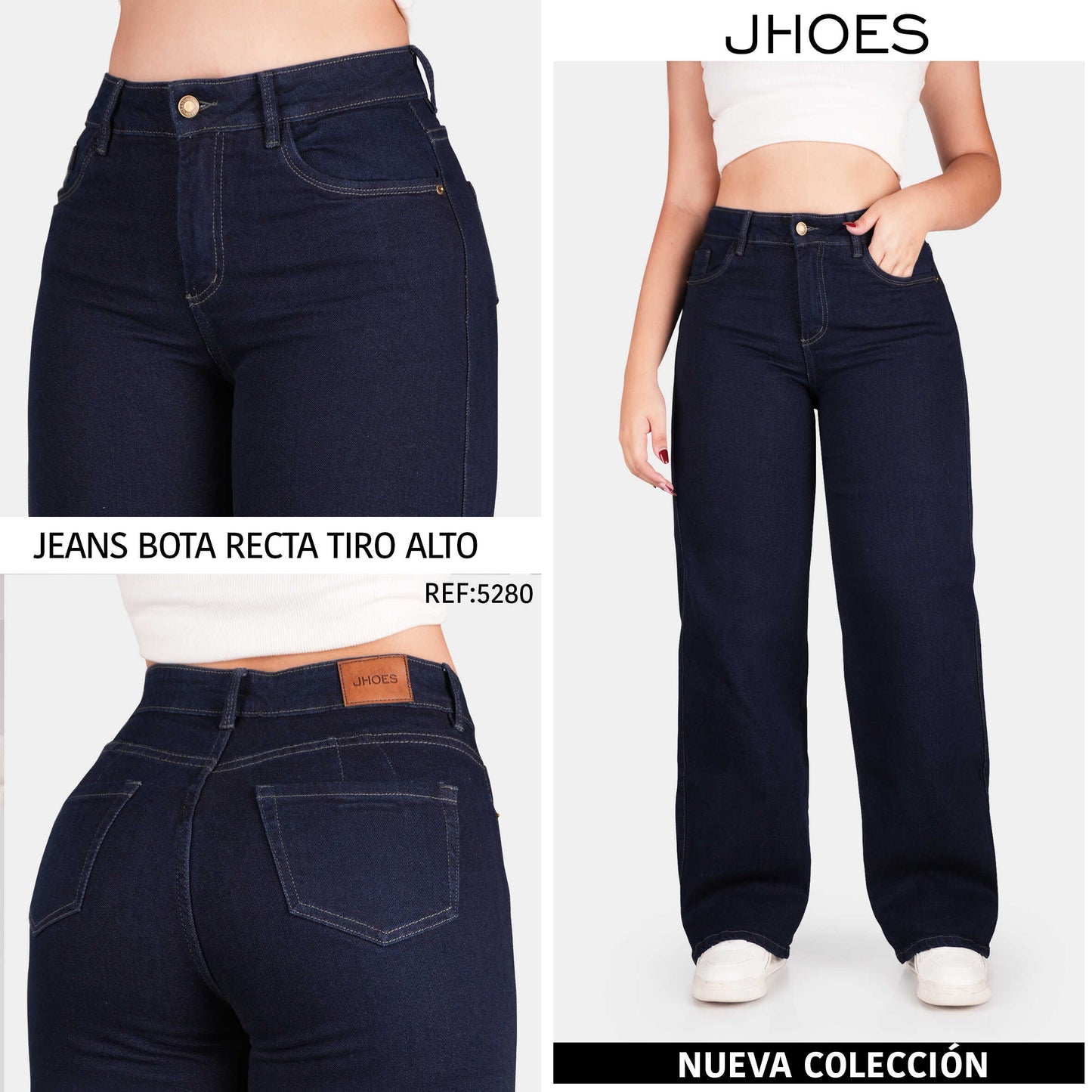 Jean Bota Recta Strech Tiro alto, Ref 5280