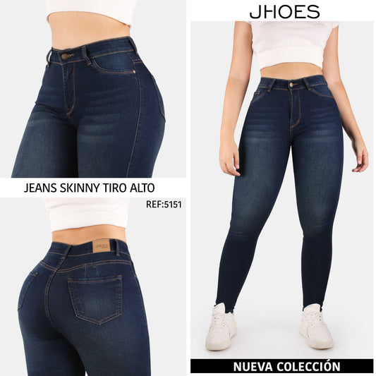 Jean Skinny Strech Tiro alto, Ref 5151