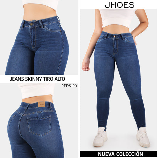 Jean Skinny Strech Tiro alto, Ref 5190