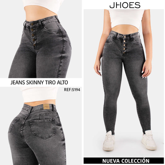 Jean Skinny Strech Tiro alto, Ref 5194