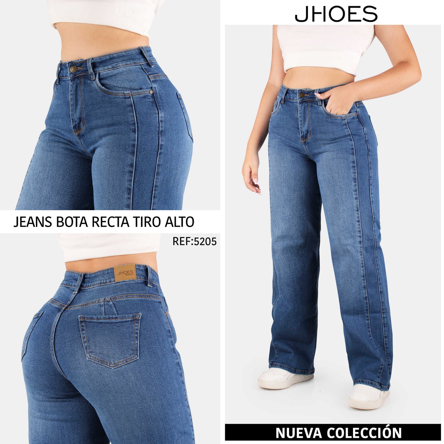 Jean Bota Recta Strech Tiro alto, Ref 5205