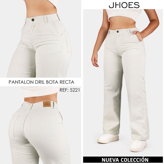 Dril Bota Recta Strech Tiro alto, Ref 5221