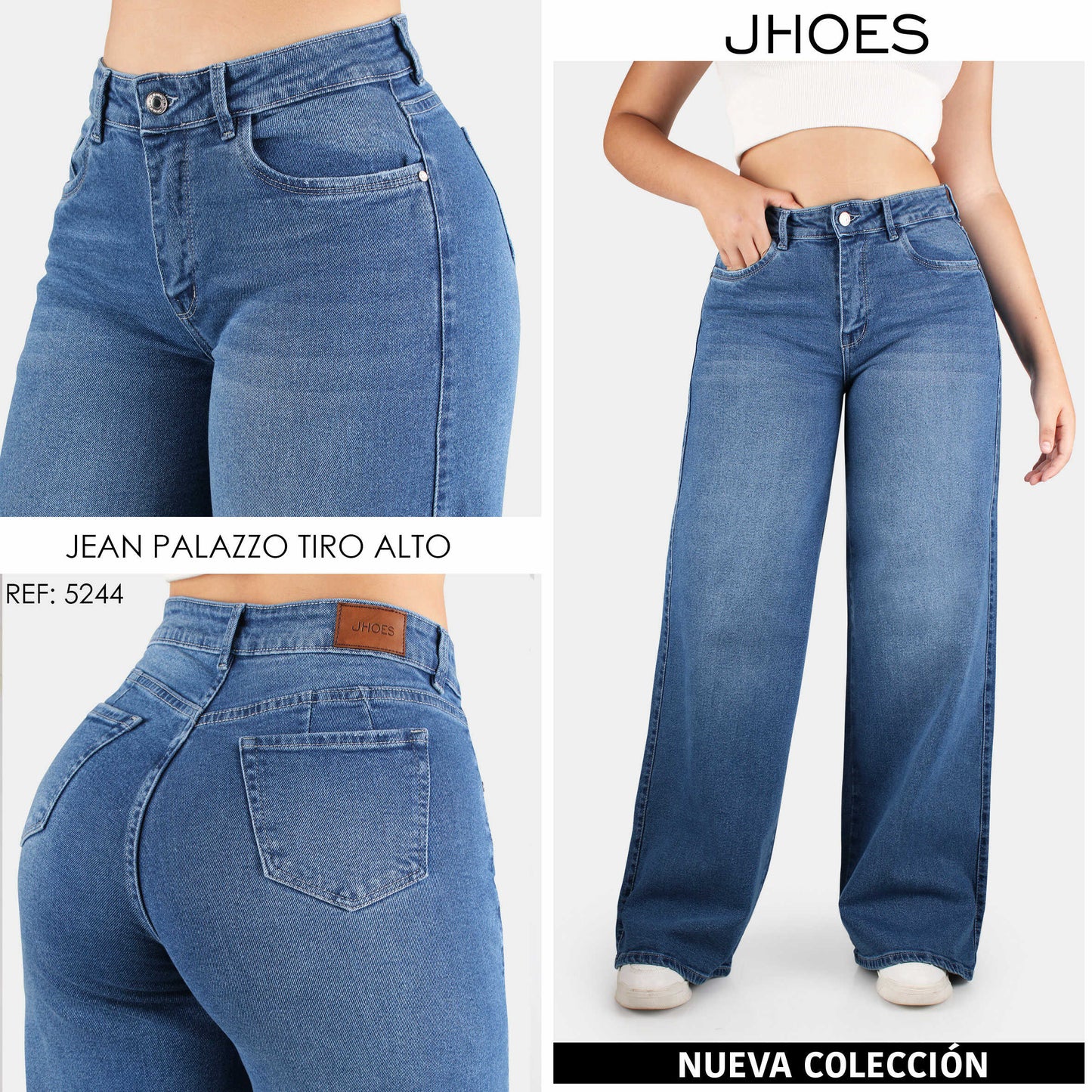 Jean Palazzo Semi Strech Tiro alto, Ref 5244