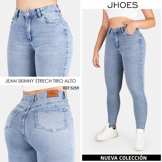 Jean Skinny Strech Tiro alto, Ref 5259