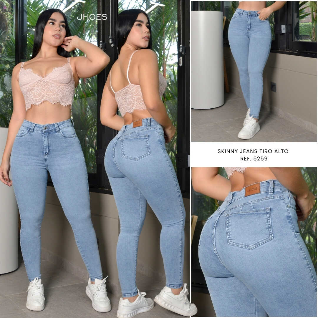Jean Skinny Strech Tiro alto, Ref 5259