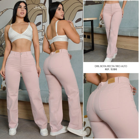 Dril Bota Recta Strech Tiro alto, Ref 5286