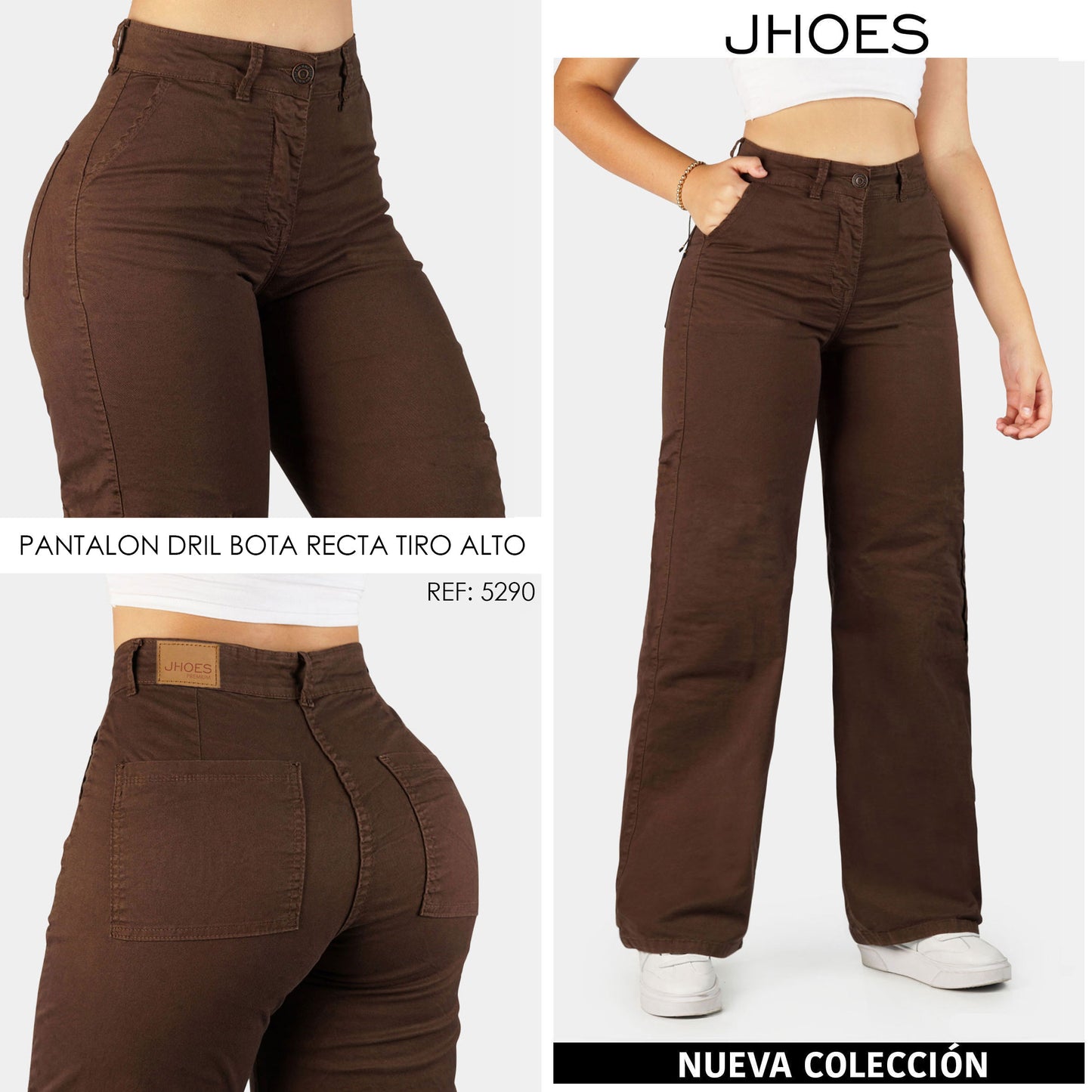 Dril Bota Recta Strech Tiro alto, Ref 5290