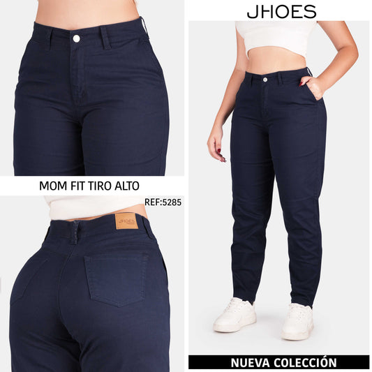 Dril Mom Fit Strech Tiro alto, Ref 5285